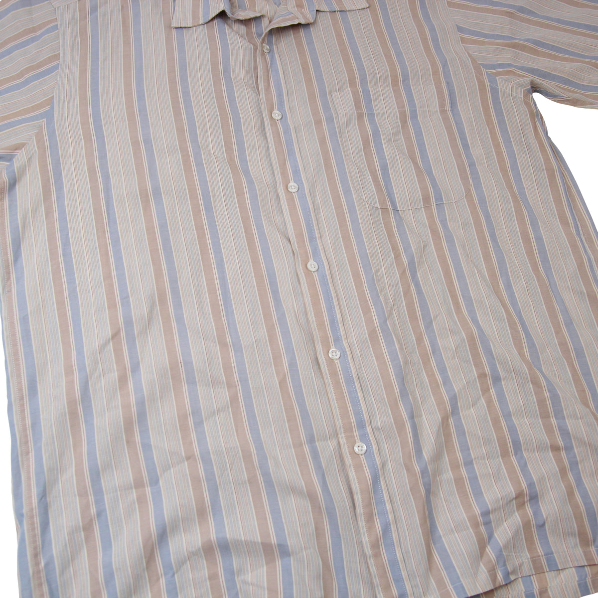 Vintage Christian Dior Sky Striped Monogram Button Up