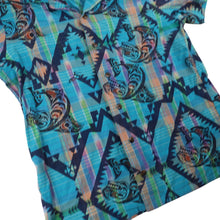 Load image into Gallery viewer, Polo Ralph Lauren Aztec Indigenous Print Loop Collar Plaid Button Up Shirt - M