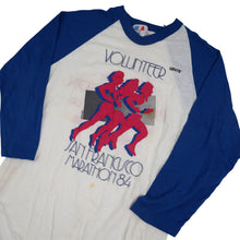 Load image into Gallery viewer, Vintage 1984 Levis San Francisco Marathon Volunteer Baseball Tee - M