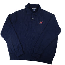 Load image into Gallery viewer, Vintage Polo Ralph Lauren Golf Crest Cable Knit Sweater - XXL