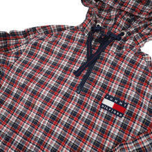 Load image into Gallery viewer, Vintage 90S Tommy Hilfiger Plaid Pullover Hoodie - M