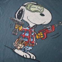 Load image into Gallery viewer, Vintage Peanuts Snoopy "Real Dogs Don't Need Instructions" Graphic T Shirt - XL