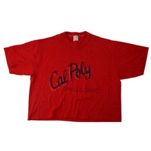 Load image into Gallery viewer, True Vintage Sportswear Cal Poly San Luis Obispo Crop Top Tee - WMNS M