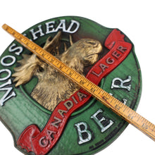 Load image into Gallery viewer, Vintage Moosehead Beer Plastic 3D Sign