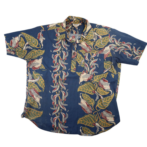 True Vintage Island Fashion Tahiti Tropical Hawaiian Shirt - L