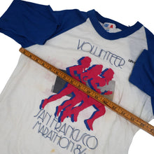 Load image into Gallery viewer, Vintage 1984 Levis San Francisco Marathon Volunteer Baseball Tee - M