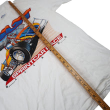 Load image into Gallery viewer, Vintage 80s  Baylands Raceway Sprint Car Racing Graphic T Shirt - L