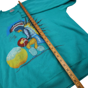 Vintage 90s Native American Sun Graphic Sweatshirt - XL