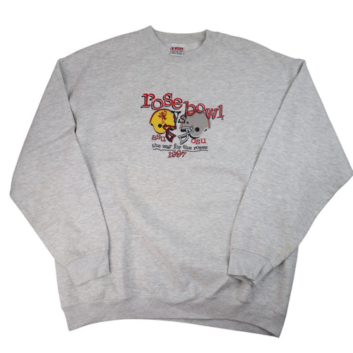Vintage 1997 ASU vs OSU Rose Bowl Embroidered Sweatshirt - XL