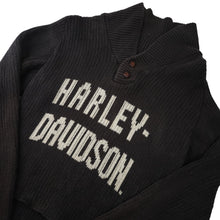 Load image into Gallery viewer, Vintage Harley Davidson Knit Spellout Cowl Sweater - WMNS M