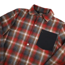 Load image into Gallery viewer, Pendleton Shadow Plaid Polyfill Quilted Wool Shirt Jacket - M