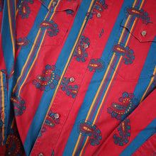 Load image into Gallery viewer, Vintage Wrangler Brushpopper Pastel Paisley Button Up Shirt - XL