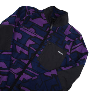 Stussy Purple Camo Fleece Jacket - S