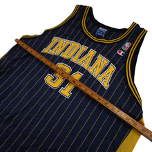 Load image into Gallery viewer, Vintage 90s Champion Indiana Pacers #31 Reggie Miller Pinstripe Jersey - XL