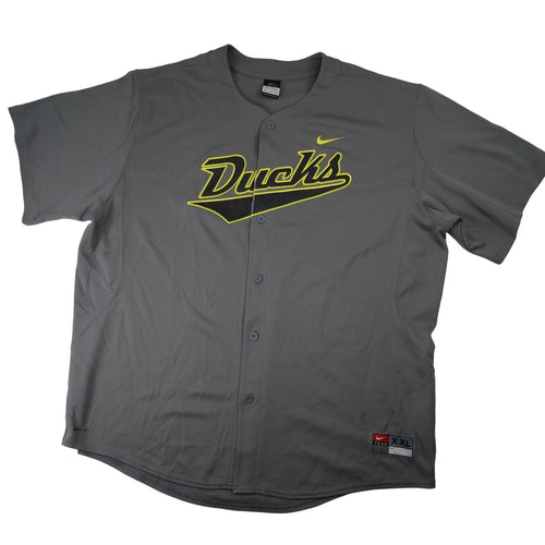 Vintage Nike University of Oregon Ducks Spellout Baseball Jersey