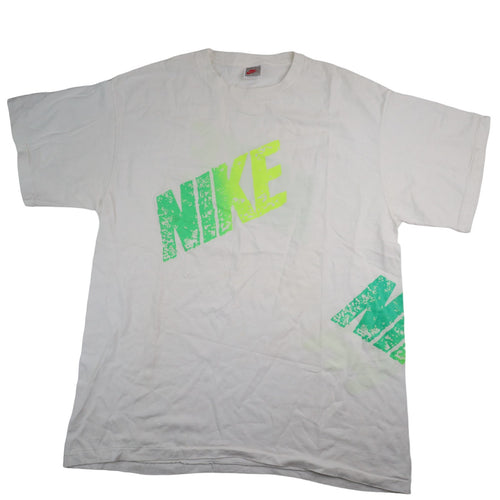 Vintage 90s Nike Allover Spellout Graphic T Shirt - XL