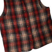 Load image into Gallery viewer, Vintage Eddie Bauer Legends Shadow Plaid Wool Vest - L
