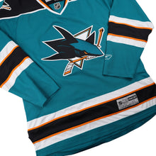 Load image into Gallery viewer, Vintage Reebok San Jose Sharks All Sewn Jersey