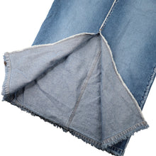 Load image into Gallery viewer, Vintage Y2k Zana Di Denim Frayed Edge Maxi Skirt - W11
