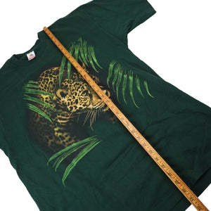 Vintage Jaguar Jungle Scene Graphic T Shirt - XL