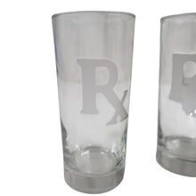 Load image into Gallery viewer, Vintage Rx Pharma Prescription Logo Glass Set - OS