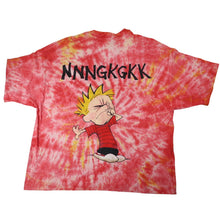 Load image into Gallery viewer, Vintage Calvin and Hobbes Graphic Tie Dyed Graphic T Shirt - XL