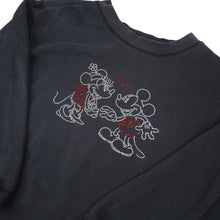 Load image into Gallery viewer, Vintage Disney Mickey and Minnie Mouse Rhinestone Sweatshirt - WMNS M