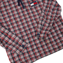 Load image into Gallery viewer, Vintage 90S Tommy Hilfiger Plaid Pullover Hoodie - M