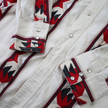 Load image into Gallery viewer, Vintage Wrangler Aztec Pearl Snap Down Southwestern Shirt - XXLT