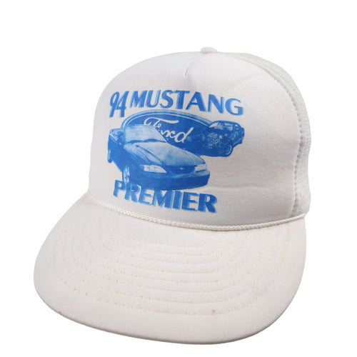 Vintage 1994 Ford Mustang Premier Graphic Mesh Trucker Hat - OS
