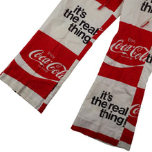 Load image into Gallery viewer, True Vintage 70s Coca Cola All Over Print Draw String Bell Bottom Pants - 27"x24"
