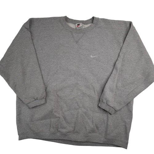 Vintage 90s Nike Mini Swoosh Pullover Sweatshirt - WMNS L