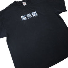 Load image into Gallery viewer, Vintage Y2k "Fake Tits Suck" Slogan T Shirt - XL