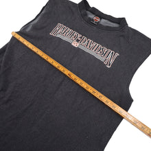 Load image into Gallery viewer, Vintage Harley Davidson Spellout Graphic Muscle Tee - XL