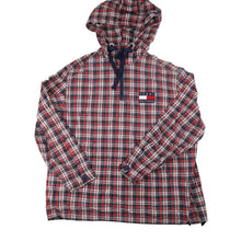 Load image into Gallery viewer, Vintage 90S Tommy Hilfiger Plaid Pullover Hoodie - M