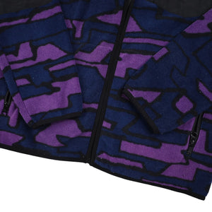 Stussy Purple Camo Fleece Jacket - S