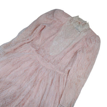 Load image into Gallery viewer, Vintage Gunne Sax  by Jessica McClintock Lace Over Pink Statin Dress - WMNS 9/10
