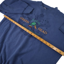 Load image into Gallery viewer, Vintage Clearwater Creek Clothing Green Head Duck Embroidered Sweatshirt - L