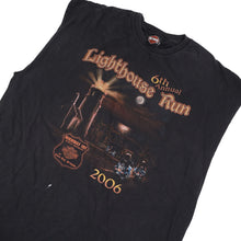 Load image into Gallery viewer, Vintage Y2k Harley Davidson 6th Annual Lighthouse Run Graphic Muscle T - XL