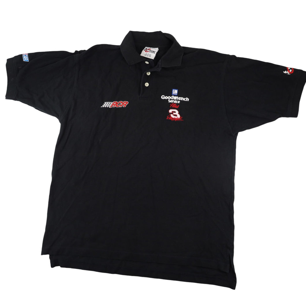 Vintage 90s Chase Authentics Dale Earnhardt Embroidered Polo Shirt - L