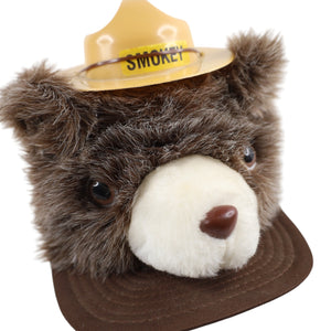 Vintage Smokey Bear Plush Mesh Trucker Hat - OS