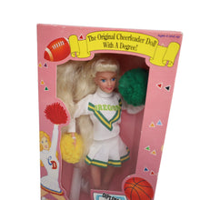 Load image into Gallery viewer, Vintage University of Oregon Ducks College Cheerleader Doll - OS