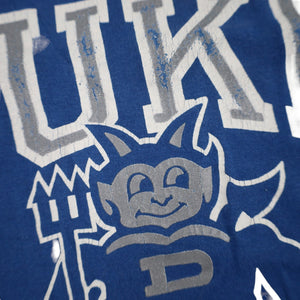 Vintage Duke College Blue Devils Graphic T Shirt - XL