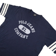 Load image into Gallery viewer, Vintage Y2k Polo Jeans Co Ralph Lauren All Sewn Spellout T Shirt - L