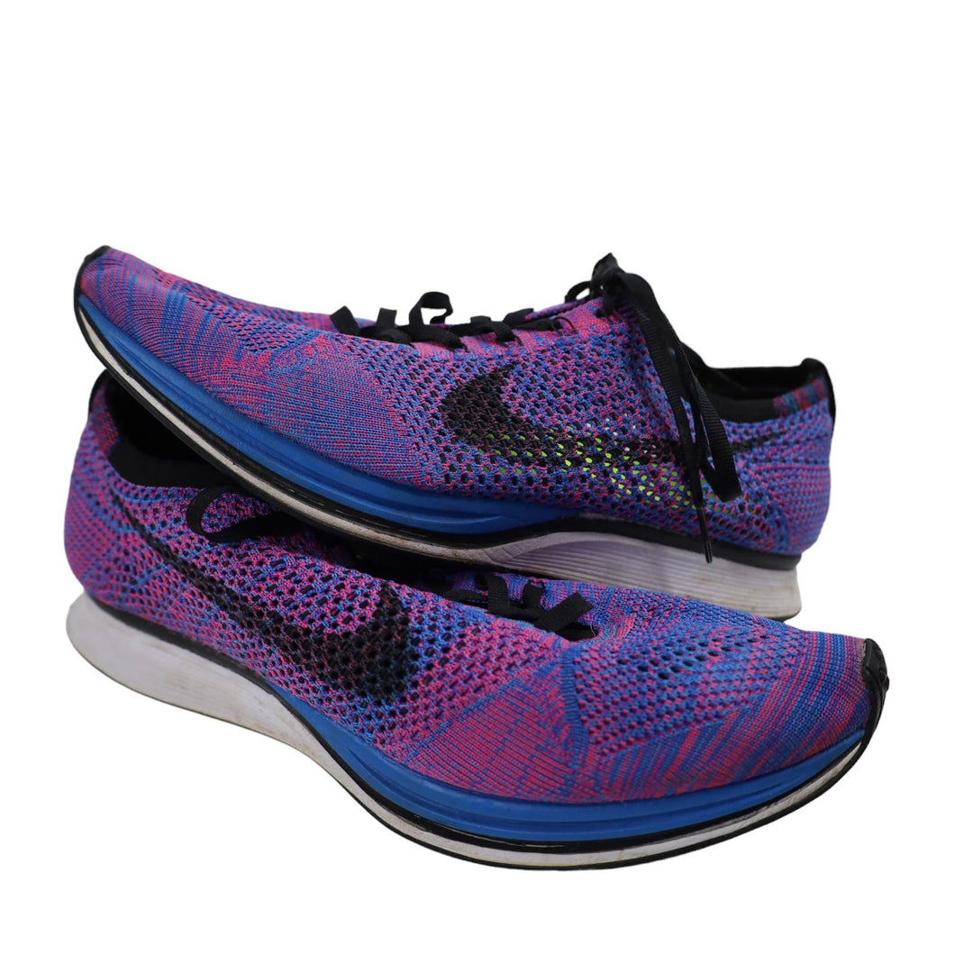 Nike Flyknit Racer Indigo Running Sneakers - 12