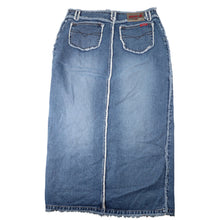 Load image into Gallery viewer, Vintage Y2k Zana Di Denim Frayed Edge Maxi Skirt - W11