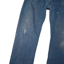 Load image into Gallery viewer, Vintage USA Made Levis 501 Distressed Denim Jeans - 34"x30"