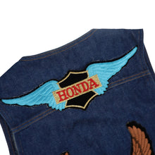 Load image into Gallery viewer, Vintage Wrangler Honda Motorcycle Patches Denim Vest - M