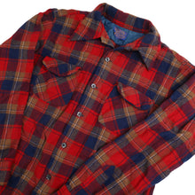 Load image into Gallery viewer, Vintage 50s/60s Pendleton Shadow Plaid Wool Shirt - S