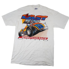 Load image into Gallery viewer, Vintage 80s  Baylands Raceway Sprint Car Racing Graphic T Shirt - L